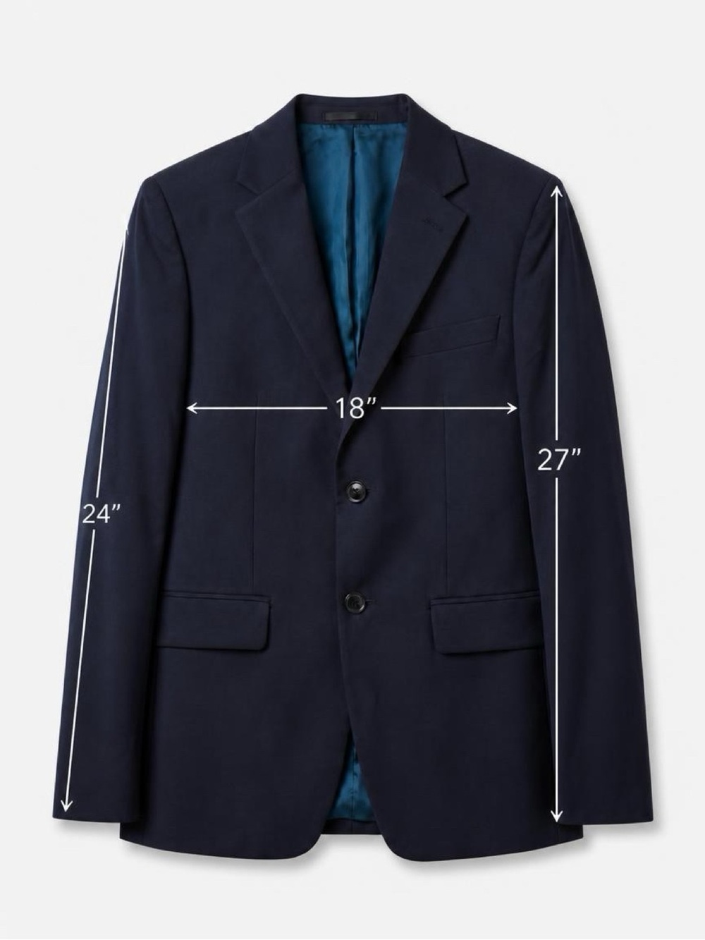 NWT Calvin Klein Men's Milo Skinny Fit Suit Jacket Navy Blue 36S Wool Blend - Picture 3 of 15